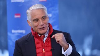 UniCredit CEO Andrea Orcel during an interview at the World Economic Forum (WEF) in Davos, Switzerland, on Jan. 18, 2024.