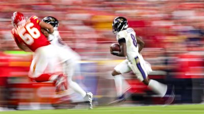 Ravens fall to Chiefs in NFL kickoff game by a toe