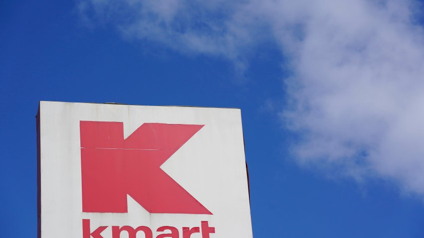 FILE - A large Kmart sign