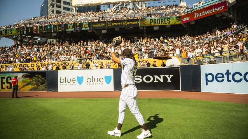 SAN DIEGO, CALIFORNIA – SEPTEMBER 02: Fernando Tatis Jr. #23 of the San Diego Padres takes the field during the game against the Detroit Tigers Petco Park on September 2, 2024 in San Diego, California. (Photo by Matt Thomas/San Diego Padres/Getty Images)