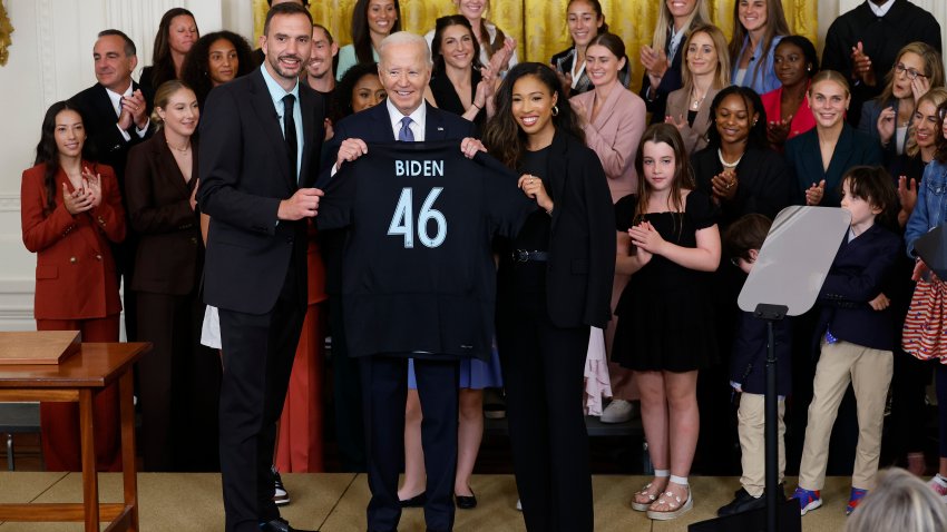 President Biden Welcomes Champion Gotham F.C. Team To The White House