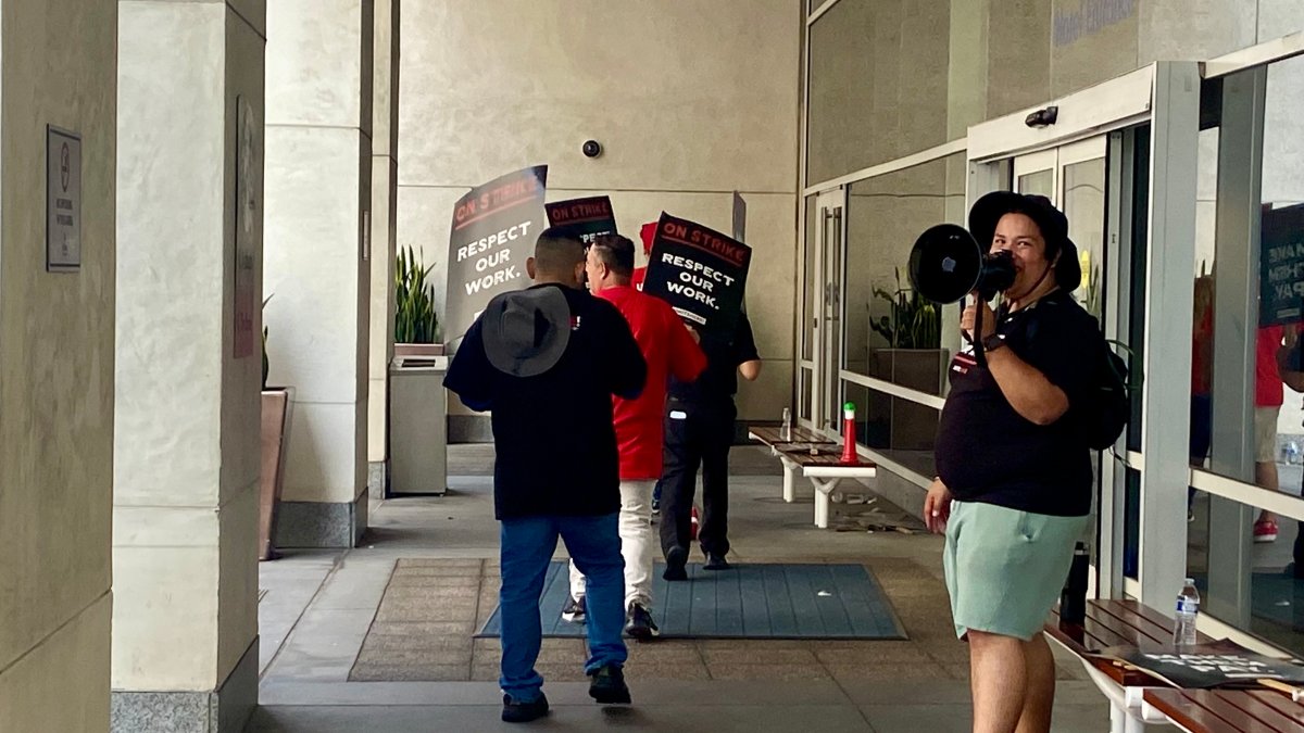 Strike over at Hilton San Diego Bayfront NBC 7 San Diego