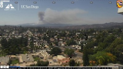 Crews battling brush fire at Camp Pendleton, smoke visible throughout North County