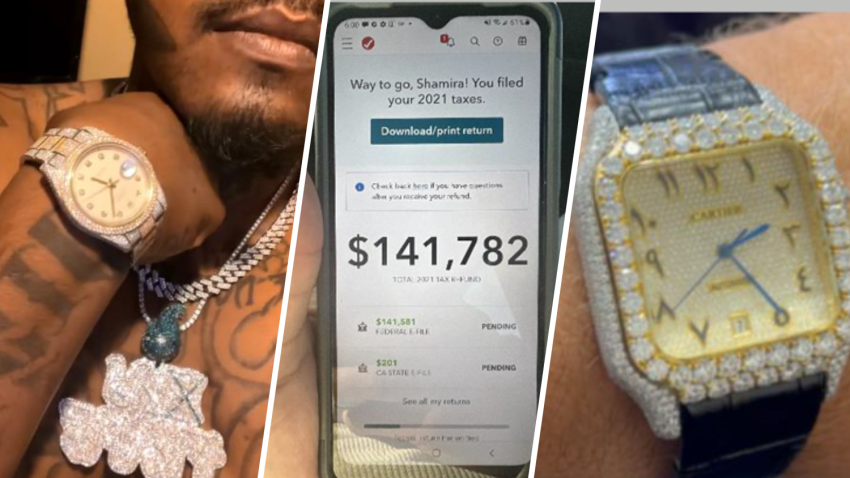 Stephen Pittman Jr., a fraudulent IRS refund, a diamond-encrusted Cartier watch.