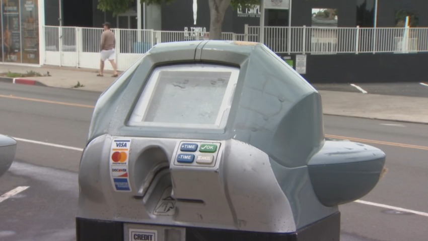 A parking meter in Pacific Beach.