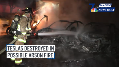 Teslas destroyed in possible arson fire in Miramar | San Diego News Daily