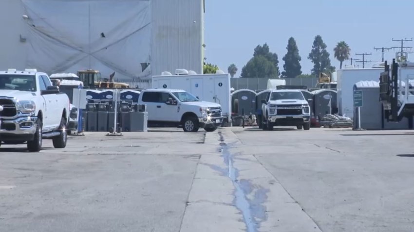 A view of United Rentals in North Long Beach.