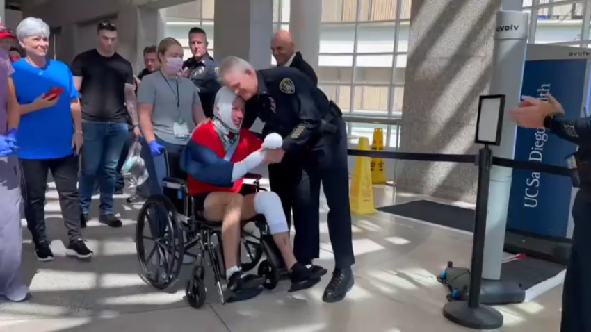 San Diego police Officer Zachary Martinez was discharged on Sept. 3, 2024. (Image courtesy of UC San Diego Health/X)