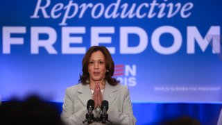 Vice President Kamala Harris speaks about Florida’s new 6-week abortion ban during an even the Prime Osborn Convention Center on May 01, 2024 in Jacksonville, Florida. 