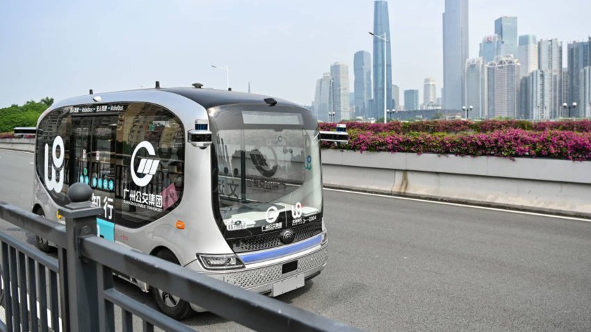 Chinese autonomous driving company WeRide listed on the Nasdaq on Friday, Oct. 25, 2024.