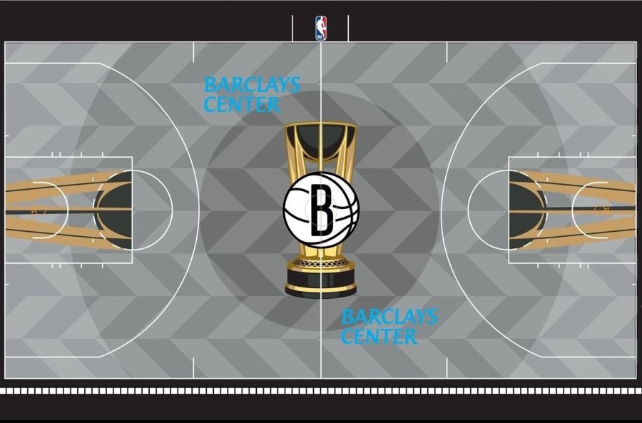 Nets NBA Cup court