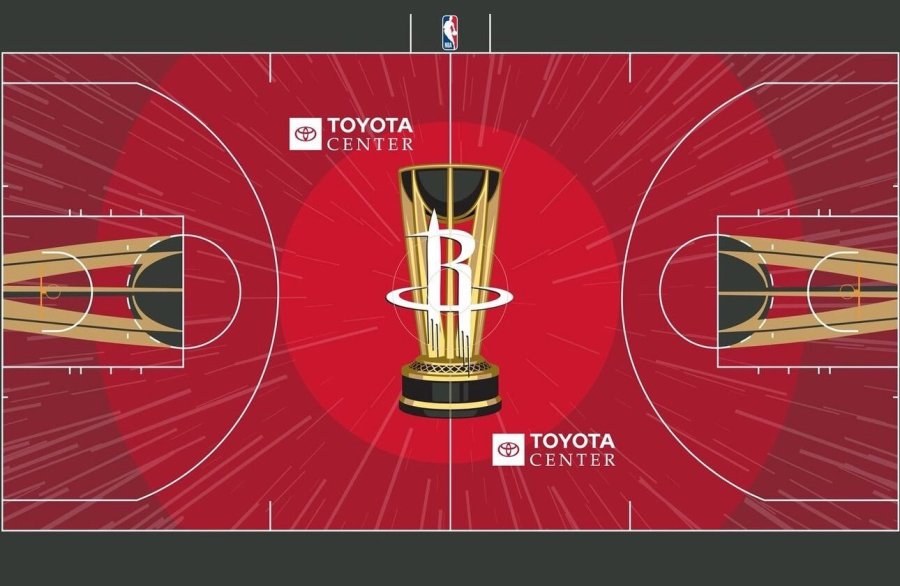 Rockets NBA Cup court