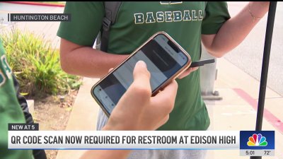 Huntington Beach school requires QR code scan for bathroom breaks