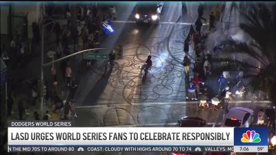 LASD warns public to celebrate Dodgers responsibly