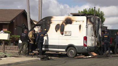 Body found in burned van in Tierrasanta