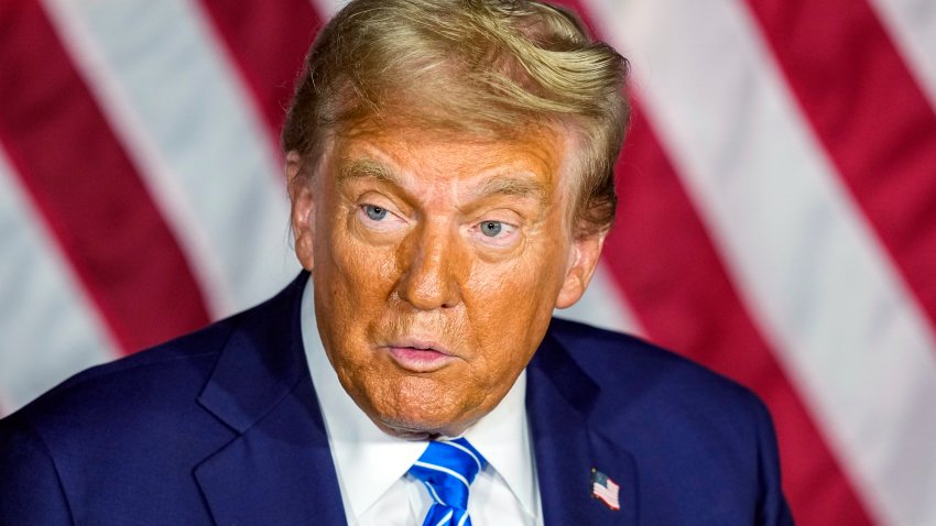 Republican presidential nominee former President Donald Trump speaks at a campaign event Tuesday, Oct. 1, 2024, at Discovery World in Milwaukee.