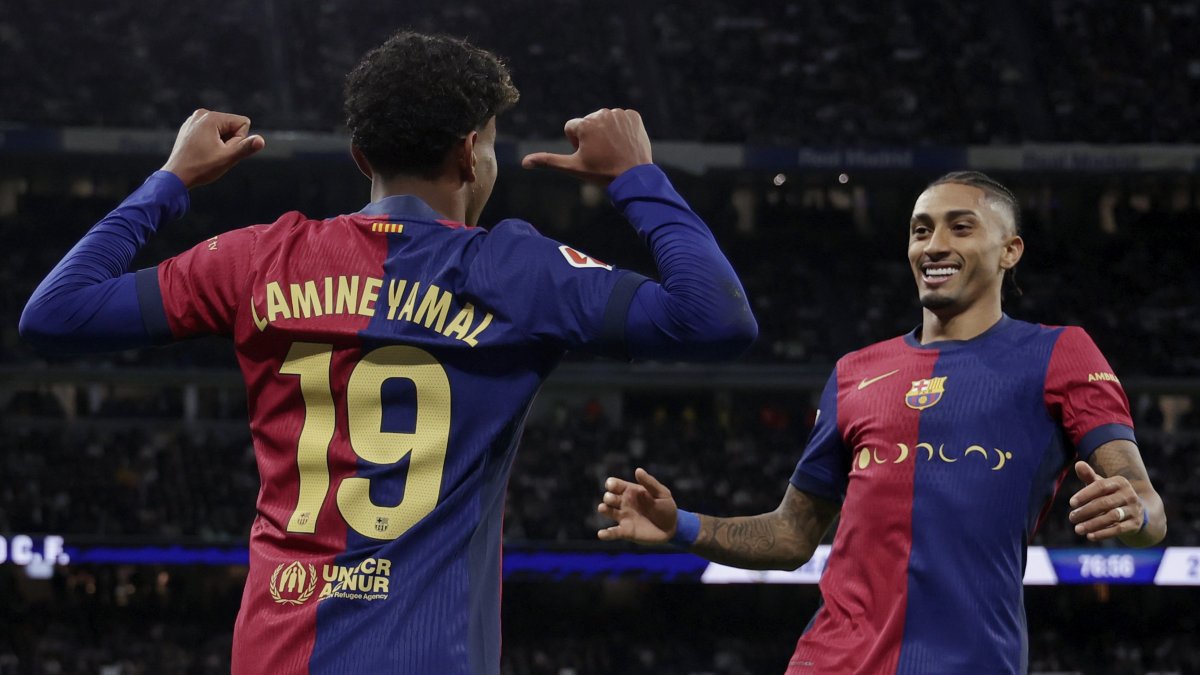 El Clasico: Lamine Yamal’s goal helps Barcelona rout Madrid 4-0 – NBC 7