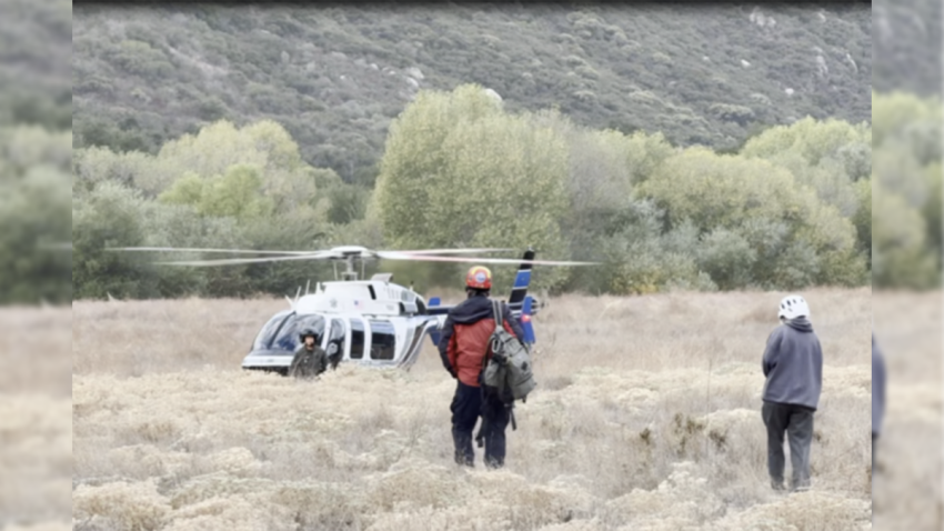 The San Diego County Sherriff’s Department released a photo of their rescue of a woman who went missing during a hike.