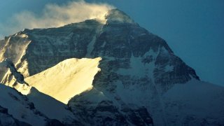 The summit of Mount Everest