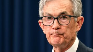 Federal Reserve Board Federal Reserve Chairman Jerome Powell speaks during a news conference following a Federal Open Market Committee meeting in Washington on November 07, 2024 in Washington, DC. 