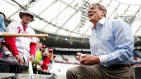 Philadelphia Phillies Managing Partner and Principle owner John Middleton signs autographs prior to the 2024 London Series game between the New York Mets and the Philadelphia Phillies at London Stadium on Sunday, June 9, 2024 in London, England. 