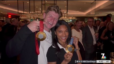 Olympian golden couple ‘the Woodhalls' honored at San Diego CAF event