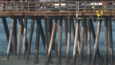 Chopper flies in to help with Imperial Beach Pier repairs