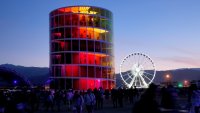 INDIO, CALIFORNIA - APRIL 22: Guests with Spectra and the Ferris Wheel are seen during 2022 Coachella Valley Music And Arts Festival on April 22, 2022 in Indio, California. (Photo by Kevin Mazur/Getty Images for Coachella)