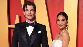 File – John Mulaney, Olivia Munn arrives at the 2024 Vanity Fair Oscar Party on March 10, 2024 in Beverly Hills, California.