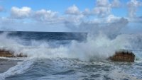 King tides on Nov. 15, 2024 in La Jolla Cove.