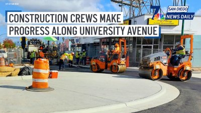 Construction crews make progress along University Avenue | San Diego News Daily