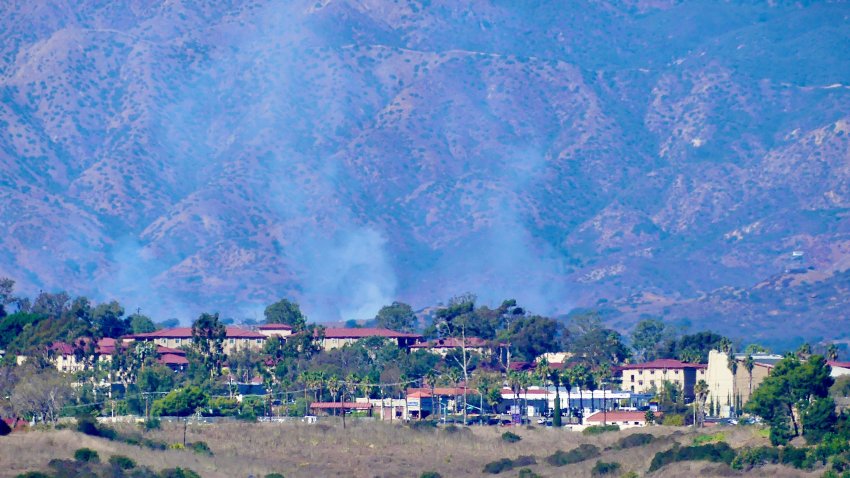 Dan Wyman shares a photo of smoke visible on Camp Pendleton military base on Thursday, Nov. 7, 2024.