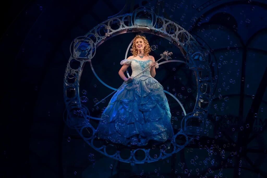 Allie Trimm as Glinda in "Wicked."