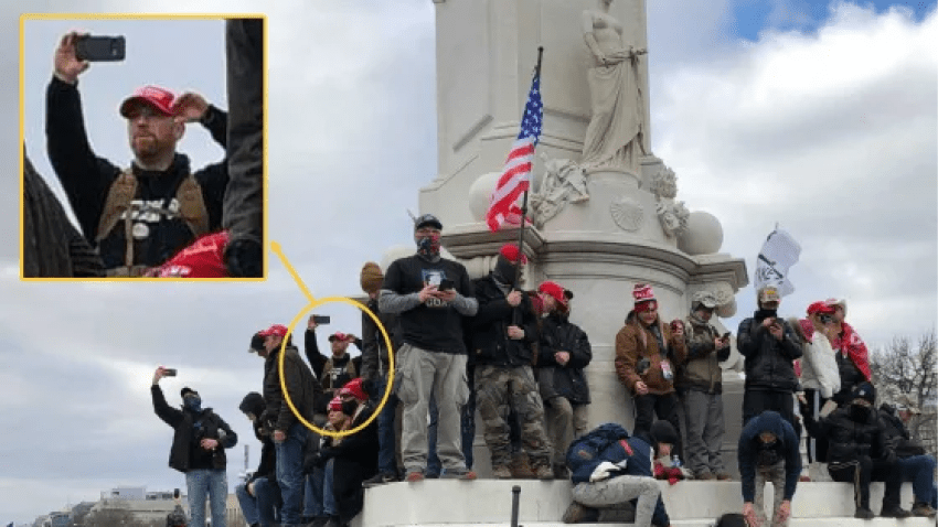 During the Jan. 6 Capitol riot, Kelley, an anti-abortion activist, wore a sweatshirt reading TCAPP, which stands for “The Church At Planned Parenthood.”