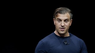 Brian Chesky, co-founder and chief executive officer of Airbnb Inc., during a news conference in Los Angeles, California, US, on Wednesday, May 1, 2024. 