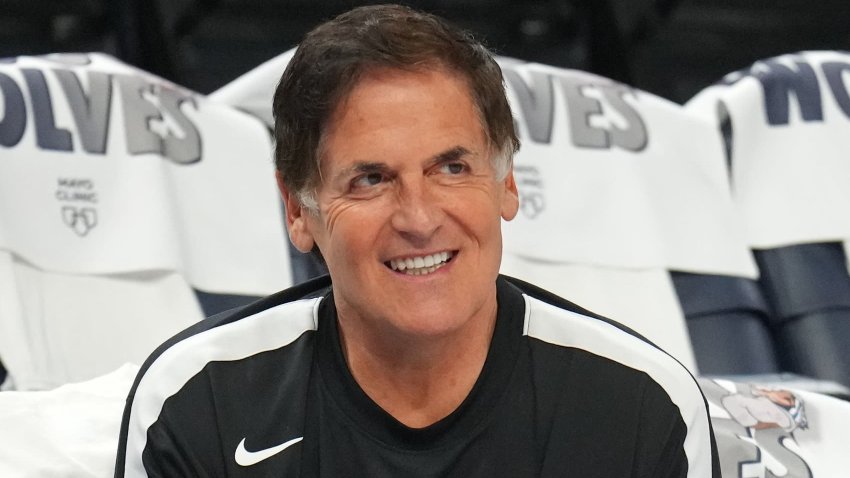 Mark Cuban of the Dallas Mavericks looks on before the game  against the Minnesota Timberwolves during Game 2 of the Western Conference Finals of the 2024 NBA Playoffs on February 24, 2024 at Target Center in Minneapolis, Minnesota.