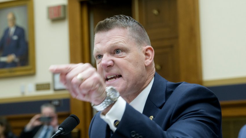 Secret Service Acting Director Ronald L. Rowe Jr. responds to questions from Rep. Pat Fallon, R-Texas, during a hearing by the House Task Force on the Attempted Assassination of Donald J. Trump in Butler, Pa.