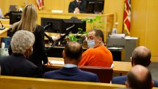 Attorney Paula Canny, left, and Nima Momeni, right, in court at the Hall of Justice on May 18, 2023 in San Francisco, California.