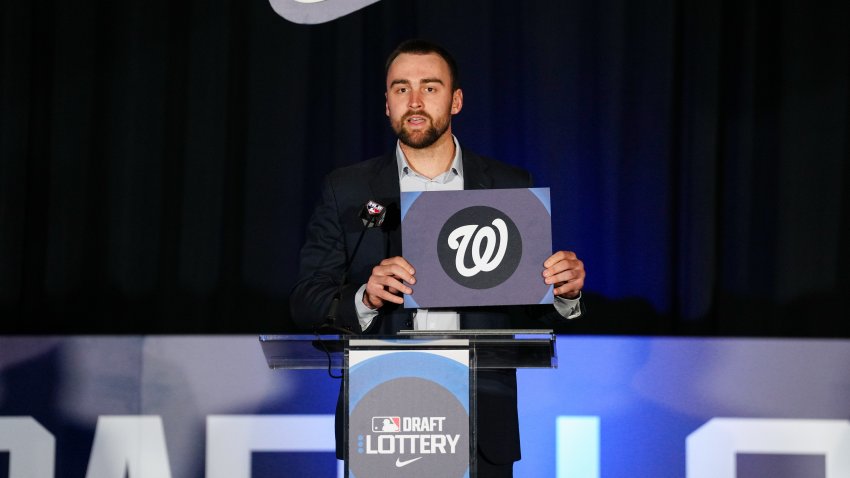 Colton Cowser announces the Washington Nationals as winners of No. 1 pick