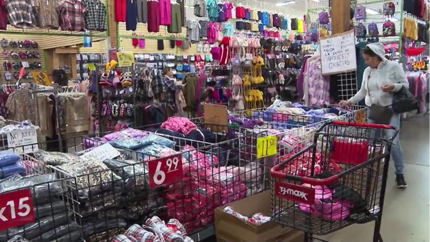 Shoppers hunted for discounts on Sunday at Bargain Hunter in San Ysidro.