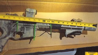 During the execution of a search warrant at Brad Spafford's home the FBI located not only a rifle but a stockpile of more than 150 homemade improvised explosive devices, assessed as pipe bombs.