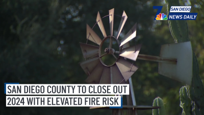 San Diego County to close out 2024 with elevated fire risk | San Diego News Daily