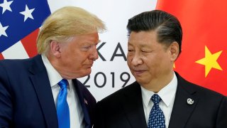 U.S. President Donald Trump meets China’s President Xi Jinping at the start of their bilateral meeting at the G20 summit in Osaka, Japan, on June 29, 2019.