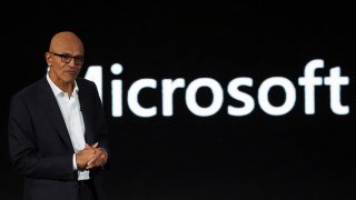 Executive Chair and CEO of Microsoft Corporation Satya Nadella speaks during the “Microsoft Build: AI Day” event in Jakarta, Indonesia, on April 30, 2024.