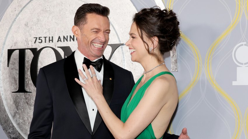 Hugh Jackman and Sutton Foster attend the Tony Awards