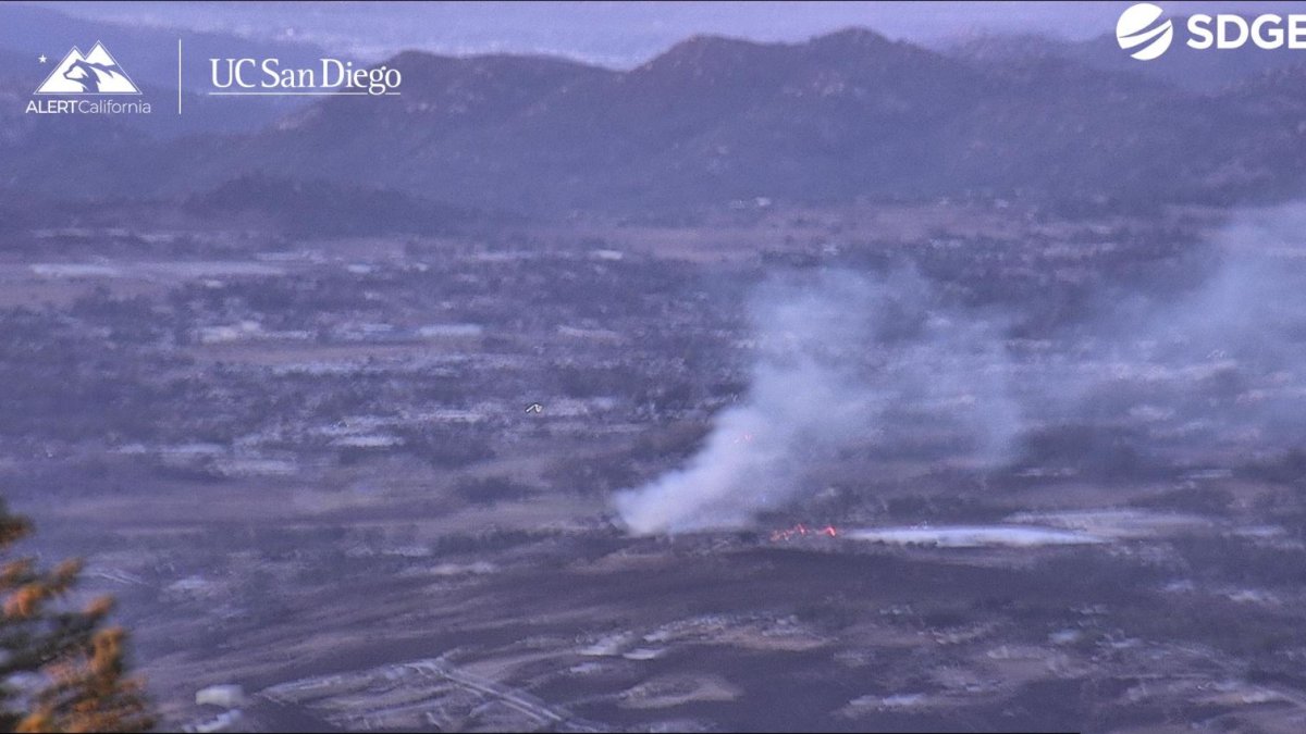 Brush fire in Ramona stopped amid red flag warning – NBC 7 San Diego