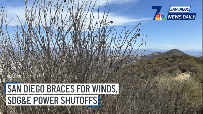 As LA wildfires rage, San Diego braces for winds, SDG&E power shutoffs | San Diego News Daily