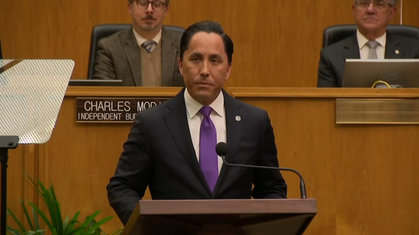 San Diego Mayor Todd Gloria delivers his State of the City Address on Jan. 15, 2025.