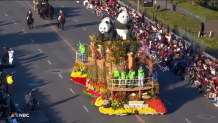 The San Diego Zoo's float at the 2025 Rose Parade on Jan. 1.