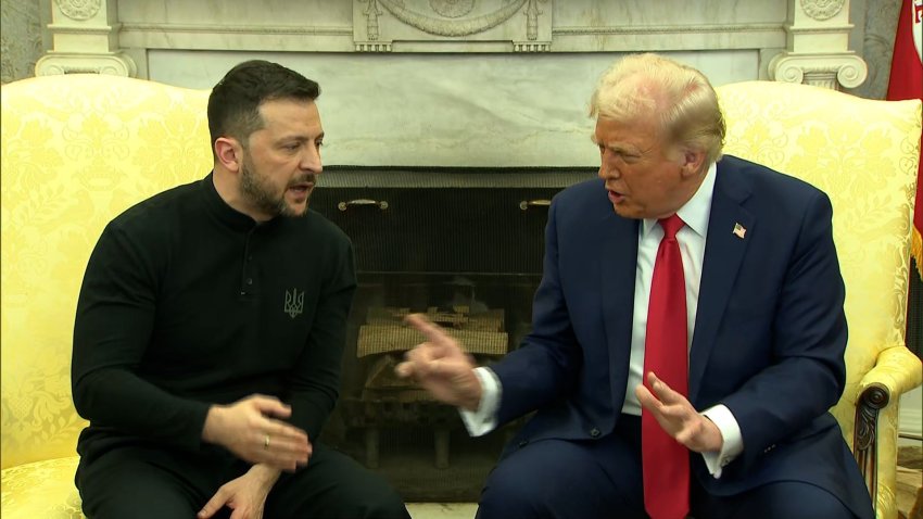 Zelensky and Trump in Oval Office